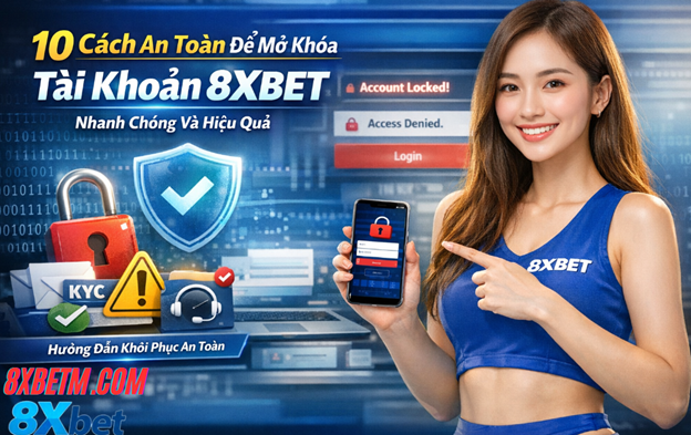 10 cách an toàn giúp mở khóa tài khoản 8XBET nhanh chóng và hiệu quả